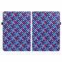 F�r Apple iPad 10.2 Zoll 2019 / 2020 / 2021 7. / 8. 9. Gen / Air 2019 10.5 Design Muster Blau Kunstleder H�lle Cover Tablet Tasche Case Neu