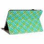 F�r Apple iPad 10.2 Zoll 2019 / 2020 / 2021 7. / 8. 9. Gen / Air 2019 10.5 Design Muster Gr�n Kunstleder H�lle Cover Tablet Tasche Case Neu