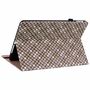 F�r Apple iPad 10.2 Zoll 2019 / 2020 / 2021 7. / 8. 9. Gen / Air 2019 10.5 Design Muster Braun Kunstleder H�lle Cover Tablet Tasche Case Neu