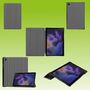 F�r Samsung Galaxy Tab A8 2021 X205 X200 3folt Wake UP Smart Cover Grau Tasche Etuis H�lle