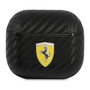 Scuderia Ferrari Apple AirPods 3 Cover Schwarz On Track Carbon Collection Silicone Schutzh�lle Case