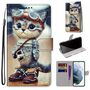 F�r Samsung Galaxy S22 Plus 5G Kunstleder Handy Tasche Book Motiv 1 Schutz H�lle Case Cover Etui Neu