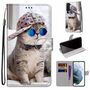 F�r Samsung Galaxy S22 Plus 5G Kunstleder Handy Tasche Book Motiv 6 Schutz H�lle Case Cover Etui Neu