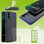 F�r HTC Desire 21 Pro Silikoncase TPU Transparent + 0,26 H9 Glas Handy Tasche H�lle Schutz Cover 