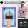 F�r Samsung Galaxy Tab A8 2021 X205 X200 aufstellbare Outdoor Hybrid Blau / Lila 360 Grad mit Halte-Schlaufe Tablet Tasche Etuis Cover Case Schutz Robust Neu