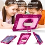 F�r Samsung Galaxy Tab A8 2021 X205 X200 aufstellbare Outdoor Hybrid Rosa / Pink 360 Grad mit Halte-Schlaufe Tablet Tasche Etuis Cover Case Schutz Robust Neu