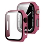 F�r Apple Watch 9 8 7 41mm 2 in 1 Schock TPU Silikon H�lle + Hart Glas