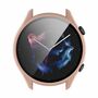 F�r Amazfit GTR 3 / GTR 3 Pro 2 in 1 Shockproof TPU Silikon H�lle Cover + H9 Hart Glas Pink