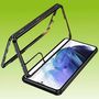Fr Samsung Galaxy S22 Plus Beidseitiger 360 Grad Magnet / Glas Case Hlle Handy Tasche Bumper Schwarz