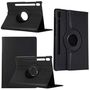 F�r Samsung Galaxy Tab S10 / S9 / S8 Ultra Schwarz 360 Grad Rotation Kunstleder H�lle Cover Tablet Tasche