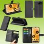 F�r Google Pixel 7 Pro Handy Tasche Wallet Premium Schutz H�lle Case Cover Etuis Neu Zubeh�r Schwarz
