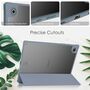 Fr Samsung Galaxy Tab A8 2021 X200 / X205 Tasche Lila Hlle Etuis Design Acryl Smart Cover Case Schutz Kappe aufstellen 
