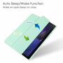 Fr Samsung Galaxy Tab A8 2021 X200 / X205 Tasche Mint Grn Hlle Etuis Design Acryl Smart Cover Case Schutz Kappe aufstellen 