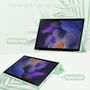 Fr Samsung Galaxy Tab A8 2021 X200 / X205 Tasche Mint Grn Hlle Etuis Design Acryl Smart Cover Case Schutz Kappe aufstellen 