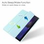 F�r Samsung Galaxy Tab A8 2021 X200 / X205 Tasche Hell Blau H�lle Etuis Design Acryl Smart Cover Case Schutz Kappe aufstellen 