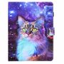 Kunstleder Tablet Cover Tasche Katze f�r Amazon Fire HD 10 / 10 Plus Schwarz H�lle Case Etui