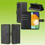 F�r Samsung Galaxy A13 4G Handy Tasche Wallet Premium Schutz H�lle Case Cover Etuis Zubeh�r Schwarz 