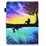 F�r Apple iPad Air 2022 / 2020 4 / 5 Gen Aufstellbare Universell Motiv 4 Tablet Tasche Kunst Leder H�lle Etuis