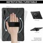 F�r Samsung Galaxy Tab S10 / S9 / S8 Ultra Outdoor Hybrid 360 Schwarz