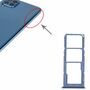 Dual Sim + Micro SD Karten Halter Adapter f�r Samsung Galaxy M32 5G Ersatzteil Blau
