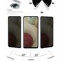 F�r Samsung Galaxy A12 3D LCD Display 0,2 mm H9 Privacy Hart Glas Schwarz Neu