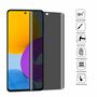 Fr Samsung Galaxy M52 5G 3D LCD Display 0,2 mm H9 Privacy Hart Glas Schwarz Neu