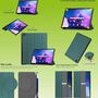 F�r Lenovo M10 Plus 2022 3. Gen 10.6 Zoll 3folt Wake UP Smart Cover Gr�n Tasche Etuis H�lle 