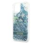 Guess Flower Liquid Glitter Collection Hardcase H�lle Cover f�r Apple iPhone 13 Mini Gr�n