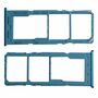 Dual SIM + Micro SD Karten Halter f�r Samsung Galaxy M23 5G GH98-47403C Light Blue / Blau