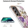 F�r Samsung Galaxy A53 5G Silikon Case TPU mit Ring Flower Motiv 6 Schutz H�lle Cover