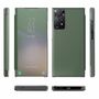F�r Xiaomi Redmi Note 11 Pro 5G Design Carbon Clear View Smartcover Cover H�lle Case Gr�n 