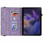 F�r Samsung Galaxy Tab A8 10.5 2021 Design Muster Lila Kunstleder H�lle Cover Tablet Tasche Neu
