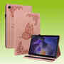 F�r Samsung Galaxy Tab A8 10.5 2021 Design Muster Rose Gold Kunstleder H�lle Cover Tablet Tasche Neu