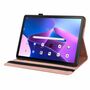 F�r Lenovo Tab M10 Plus 10.6 Design Muster Rose Gold Kunstleder H�lle Cover Tablet Tasche Neu