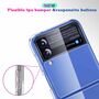 F�r Samsung Galaxy Z Flip4 5G Shockproof Kunststoff / Silikon Case TPU Schutz Transparent Handy H�lle Cover