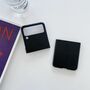 F�r Samsung Galaxy Z Flip4 5G Design Hart Cover Handy Tasche H�lle Etuis Schwarz