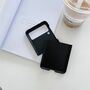 F�r Samsung Galaxy Z Flip4 5G Design Hart Cover Handy Tasche H�lle Etuis Schwarz