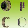 F�r Garmin und Huawei Nylon Silikon Ersatz Uhr Watch Ersatz Armband Sport Design