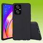 F�r Oppo Reno 8 Lite Silikoncase TPU Schutz Schwarz Handy Tasche H�lle Cover Etuis 