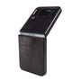 F�r Samsung Galaxy Z Flip4 5G Kunstleder / Kunststoff Handy Tasche H�lle Etuis Schwarz