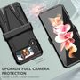 F�r Samsung Galaxy Z Flip4 5G Outdoor Armor Kunststoff Super V Hart Cover Handy Tasche H�lle Etuis Schwarz