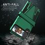 F�r Samsung Galaxy Z Flip4 5G Outdoor Armor Kunststoff Super V Hart Cover Handy Tasche H�lle Etuis Gr�n