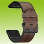 F�r Garmin Fenix 6 / 6 Pro / 6X / 6X Pro Flexibles Kunstleder / Silikon Uhr Watch Sport Armband