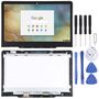 F�r Lenovo Chromebook YOGA N23 Full LCD Screen and Digitizer Schwarz Glas Display Ersatzteil Schwarz