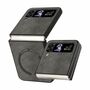 F�r Samsung Galaxy Z Flip4 5G Design MagSafe Magnetic Hart Cover Handy Tasche H�lle Etuis Grau