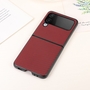 F�r Samsung Galaxy Z Flip4 5G Carbon Kunststoff Silikon Cover Handy Tasche H�lle Etuis Rot