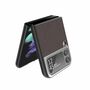 F�r Samsung Galaxy Z Flip4 5G All-Inclusive Kunstleder Cover Handy Tasche H�lle Etuis Braun