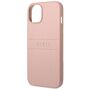 Guess Saffiano Strap Collection Apple iPhone 14 Plus Hard Case Cover Schutzh�lle Pink