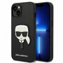Karl Lagerfeld Schutzh�lle f�r Apple iPhone 14 Plus Schwarz Saffiano Ikonik H�lle Case Cover Etui