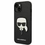 Karl Lagerfeld Schutzh�lle f�r Apple iPhone 14 Plus Schwarz Saffiano Ikonik H�lle Case Cover Etui